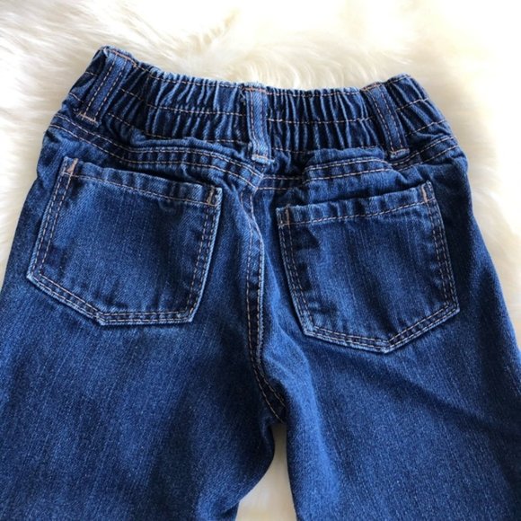 OshKosh B'gosh Bootcut Dark Wash Denim Jean 18M - Picture 2 of 5